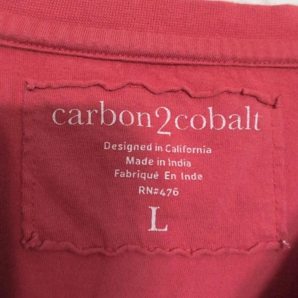 Carbon 2 Cobalt Ski Alta Shirt Mens Size Large Red Graphic Cabin Long Sleeve
